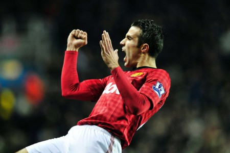 Robin Van Persie 55 presenze e 36 gol con la maglia del Manchester United.